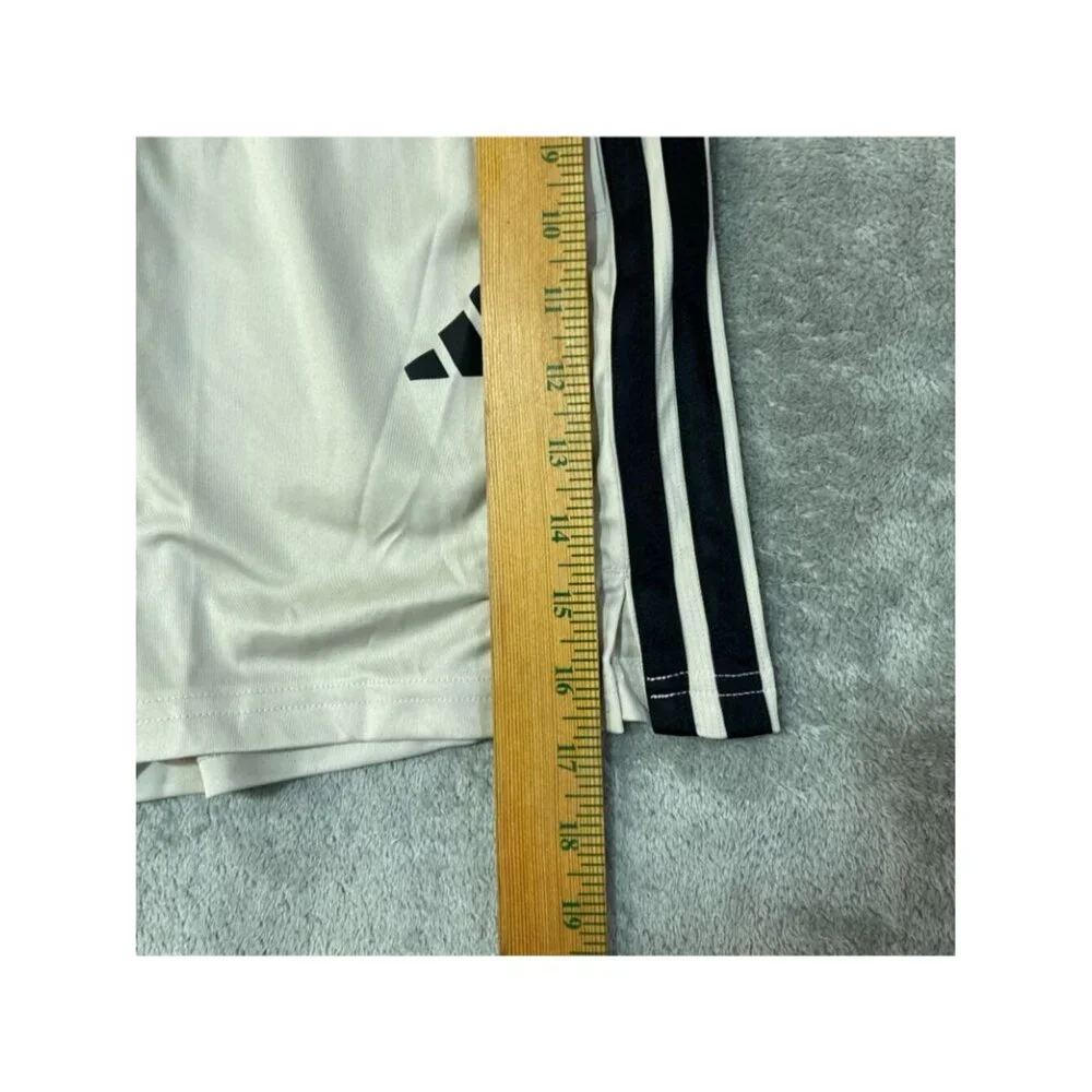NWT Adidas Men's S Beige Black Active Shorts Striped 7